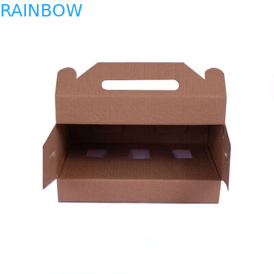 Caja de papel que empaqueta, caja acanalada del regalo cerrado auto del cartón con la ventana