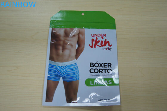 Bolsa de Pacakging Noni de las bolsas plásticas del bolso de la ropa interior del varón con la cremallera