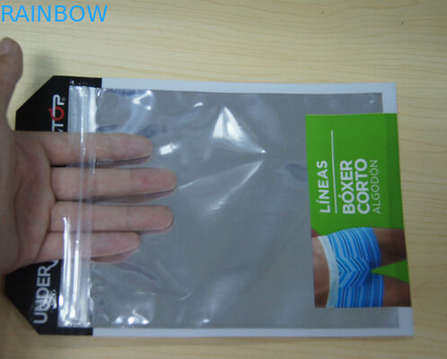Bolsa de Pacakging Noni de las bolsas plásticas del bolso de la ropa interior del varón con la cremallera