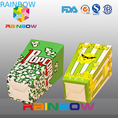 Bolsas de papel modificadas para requisitos particulares diseño único, bolsas de papel de las palomitas de América