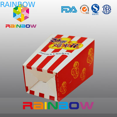 Bolsas de papel modificadas para requisitos particulares del pollo frito de las palomitas de las bolsas de papel de los alimentos de preparación rápida