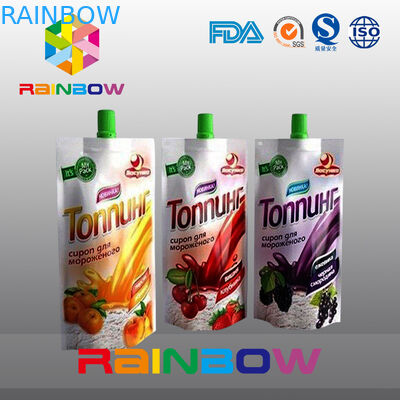 re-Sequeezed bolsa del canalón de los alimentos para niños de 140ml 200ml con la cremallera doble