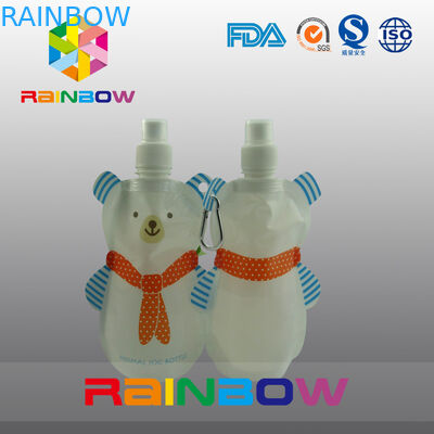 re-Sequeezed bolsa del canalón de los alimentos para niños de 140ml 200ml con la cremallera doble