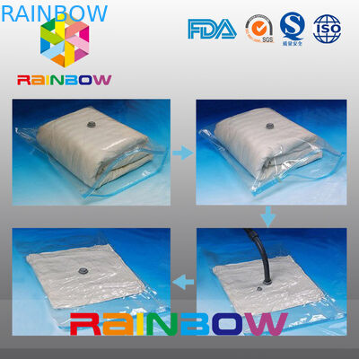 El edredón claro comprimió bolsos del sello de vacío de la comida/bolsas plásticas del almacenamiento del vacío de Costom