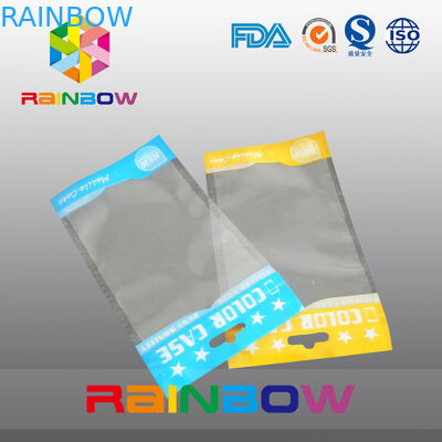 Bolsos autos-adhesivo de la cabeza del opp del sello, bolsos de empaquetado de los efectos de escritorio del plástico transparente