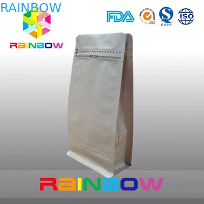 El escudete inferior se levanta los bolsos ziplock para el café que empaqueta con la válvula