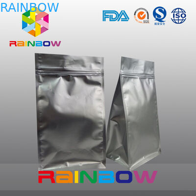 El escudete inferior de empaquetado del café lateral del sello del negro 8 de Matt empaqueta el ziplock