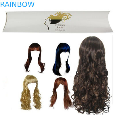 Caja de papel de la extensión superior del pelo que empaqueta con forma impresa del logotipo y de la almohada