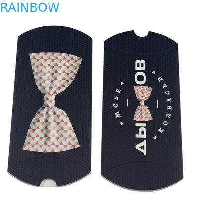 Caja de papel de la extensión negra del pelo blanco con tamaño modificado para requisitos particulares y logotipo en forma de la almohada