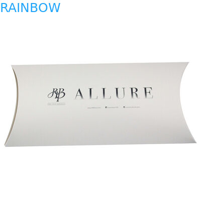 Caja de papel de la extensión negra del pelo blanco con tamaño modificado para requisitos particulares y logotipo en forma de la almohada