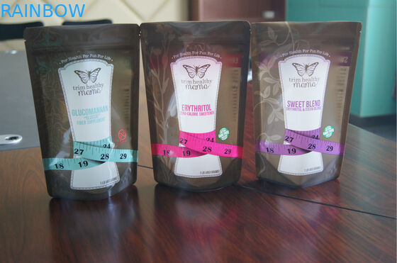 Alimento para animales plástico creado para requisitos particulares Doypack para el acondicionamiento de los alimentos con el Ziplock