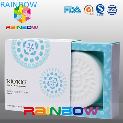 La caja de papel que empaquetaba para el jabón que empaquetaba/modificó la caja del jabón para requisitos particulares con la ventana clara