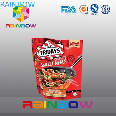 Bolsas plásticas Ziplock derechas del uno mismo de la categoría alimenticia que empaquetan el bolso de la réplica