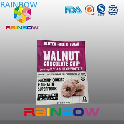 Bolsos de empaquetado superficiales suaves mates del Ziplock de Doypack de las galletas de la bolsa plástica