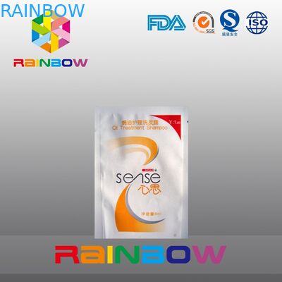 El sello de empaquetado del apretón del champú disponible plástico empaqueta con la muesca del rasgón