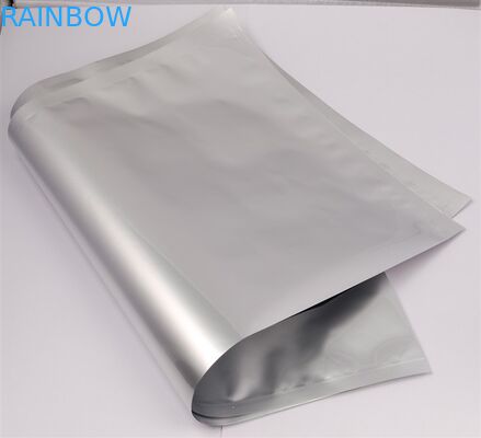 Bolsa plana del papel de aluminio del sello lateral tres que empaqueta a prueba de humedad superficial slivery