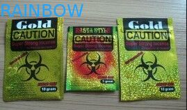 La aduana imprimió bolsos del popurrí de las bolsas de plástico de la cremallera/de la especia del CATIÓN