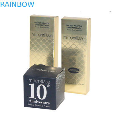 La caja de papel de Pinted del logotipo de encargo que empaqueta para los cosméticos/los cosméticos brillantes encajona el empaquetado