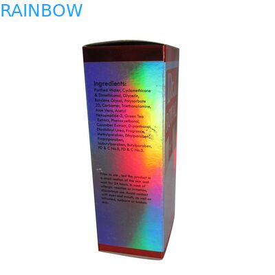 La caja de papel de Pinted del logotipo de encargo que empaqueta para los cosméticos/los cosméticos brillantes encajona el empaquetado