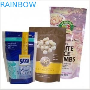 Bolso de empaquetado que se puede volver a sellar de la bolsa plástica de la cremallera para las galletas/el bolso de empaquetado de la galleta