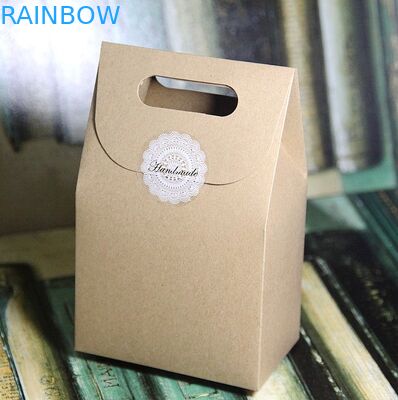 Caja de papel llana de Brown Kraft para el regalo que empaqueta, impresión modificada para requisitos particulares