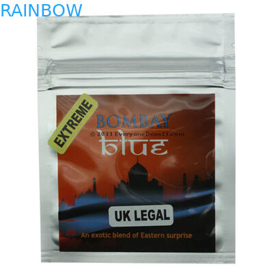 El polvo/las píldoras químicos de Reseach empaqueta, Foil el bolso de empaquetado del incienso herbario con la etiqueta impresa