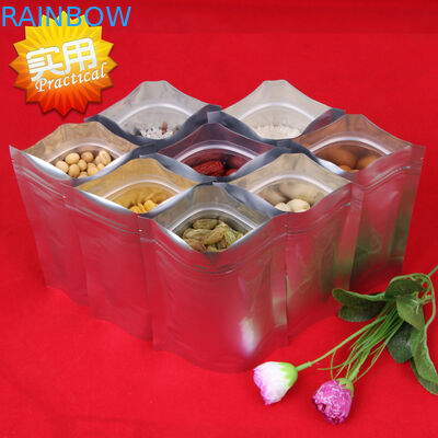 Bolsas plásticas laminadas de la hoja que empaquetan el bolso rojo de la cremallera de Mylar del bolso Ziplock reconectable de Mylar