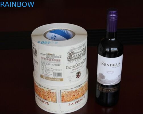 La manga modificada para requisitos particulares del encogimiento del vino rojo de la prenda impermeable del diseño etiqueta la etiqueta auta-adhesivo de la botella