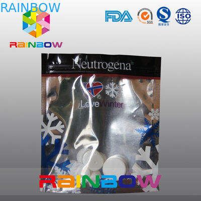 Parte posterior del papel de la niebla del cuerpo y de aluminio de la loción y bolsa cosmética delantera Doypack del claro