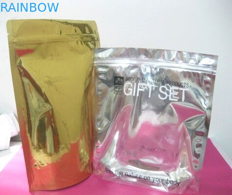 Superficiales mates se levantan los bolsos cosméticos/las bolsas de empaquetado del polvo de la perla Ziplock