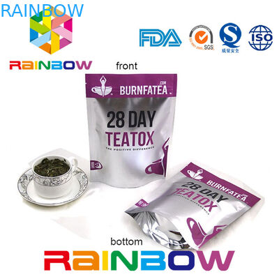 Biodegradable levántese el bolso laminado Ziplock del embalaje del té de Mylar de la bolsa del té