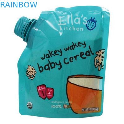 Las bolsas reutilizables BPA de los alimentos para niños de Doypack liberan con el canalón de la esquina