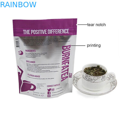 Bolsita de té impresa de Mylat que empaqueta con el Ziplock, té reconectable de encargo que empaqueta el paquete de Doy
