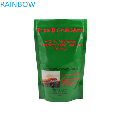 Bolsa reciclada que empaqueta, bolso Ziplock de la hoja del gusano de harina de Doypack para el embalaje del gusano de harina