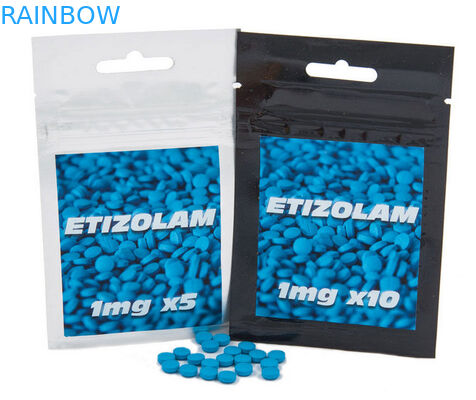 Bolsa del papel de aluminio que empaqueta para las pelotillas de Etizolam con el agujero de la caída, infusión de hierbas reconectable del incienso de Doypack pacakging