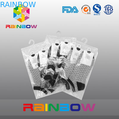 Modifique el bolso Ziplock del plástico transparente de la impresión del logotipo/el bolso del gancho para requisitos particulares de la ejecución con la cremallera