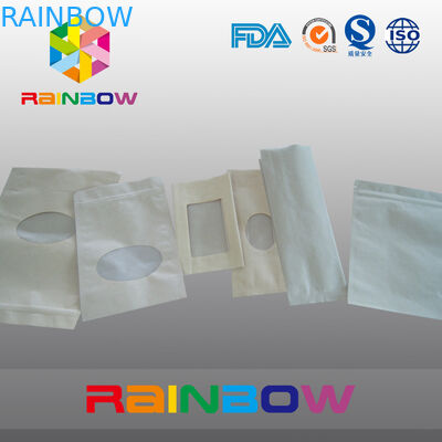 La bolsa de papel de Brown Kraft coloca el bolso para arriba de empaquetado con la cremallera, bolso Ziplock para el caramelo/las comidas