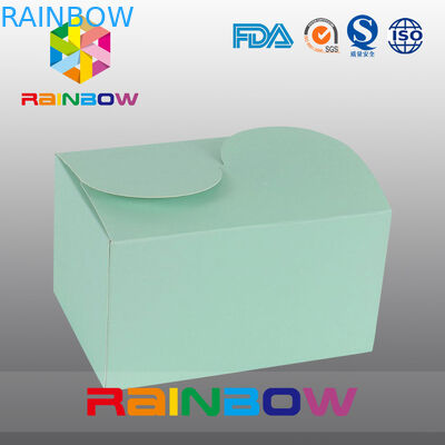 Caja de papel verde de Kraft para el empaquetado del regalo, la impresión modificada para requisitos particulares y el tamaño