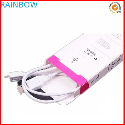 Caja de empaquetado de empaquetado plegable del cargador del coche de la caja de papel con el logotipo impreso