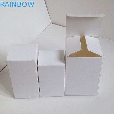 Empaquetado blanco de la caja de papel del caramelo del perfume de la joyería de la cartulina sin imprimir