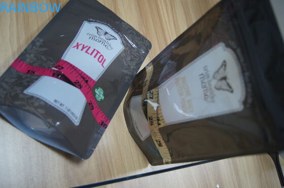 Levántese el polvo plástico de la proteína/el Ziplock de empaquetado de encargo del bolso del azúcar/del edulcorante