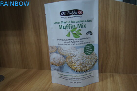 Levántese el polvo plástico de la proteína/el Ziplock de empaquetado de encargo del bolso del azúcar/del edulcorante