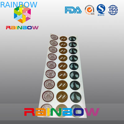 Manga de papel redonda de encargo que empaqueta, etiquetas adhesivas del encogimiento de la etiqueta engomada para las nueces activadas