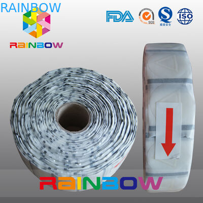 Ruede la advertencia táctil de la etiqueta clara reciclable del triángulo para Blindman/las etiquetas engomadas