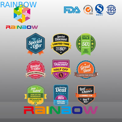 Etiqueta de papel del papel de la etiqueta engomada del imán, etiqueta irregular del vino de la pantalla de seda para la comida sana