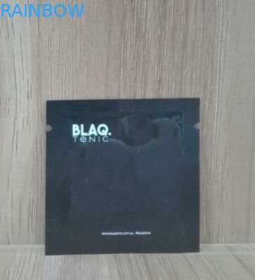 el pequeño sello del apretón de los 5cm de los x 5cm empaqueta el color negro para el empaquetado del polvo de la especia