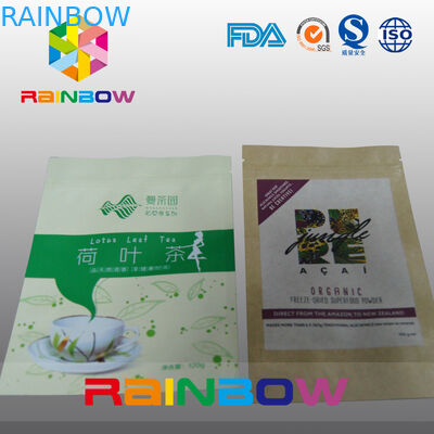 Bolso modificado para requisitos particulares impreso del acondicionamiento de los alimentos de Doypack de la cremallera de las bolsas de papel