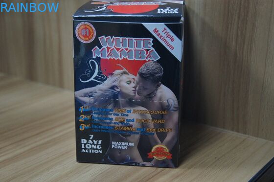 Cajas de la caja de papel de la exhibición de las píldoras del aumento del sexo y de la pantera negra de las tarjetas