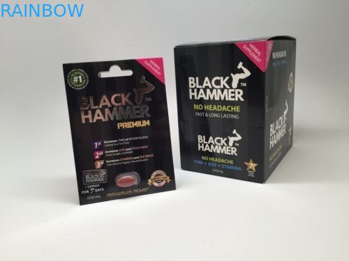 Caja de papel de la mamba roja para el empaquetado masculino de las píldoras/de la tarjeta del aumento del sexo