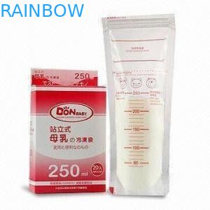 Bolsas plásticas por encargo que empaquetan, bolso del almacenamiento de la leche materna